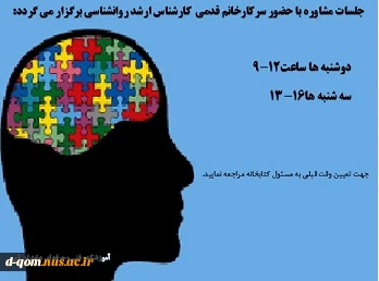 برگزاری جلسات مشاوره