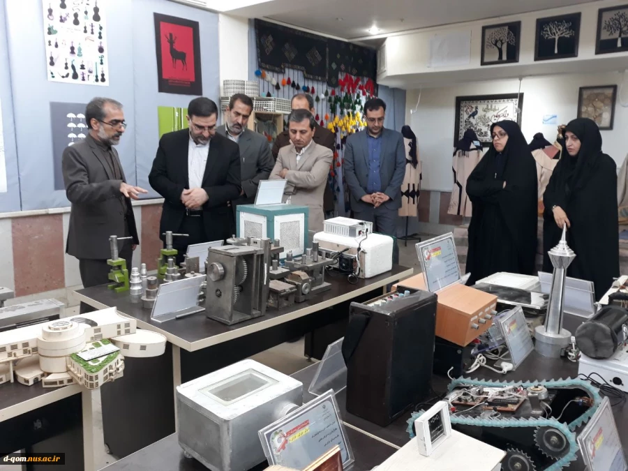 بازید جناب آقای دکتر امیرآبادی نماینده ی محترم استان قم در مجلس شورای اسلامی از دانشگاه فنی  و حرفه ای استان قم 5