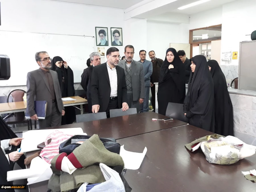 بازید جناب آقای دکتر امیرآبادی نماینده ی محترم استان قم در مجلس شورای اسلامی از دانشگاه فنی  و حرفه ای استان قم 6