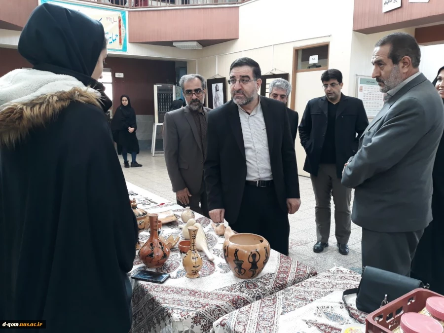 بازید جناب آقای دکتر امیرآبادی نماینده ی محترم استان قم در مجلس شورای اسلامی از دانشگاه فنی  و حرفه ای استان قم 7