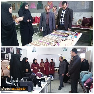 بازدید هیأت رئیسه دانشگاه فنی و حرفه ای استان قم از ژوژمان گروه طراحی دوخت. 4
