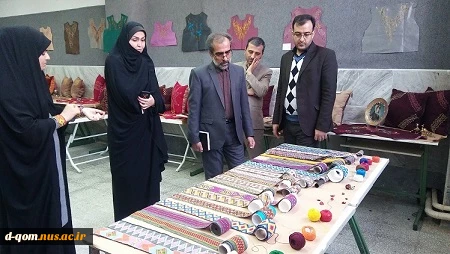 بازدید هیأت رئیسه دانشگاه فنی و حرفه ای استان قم از ژوژمان گروه طراحی دوخت. 3