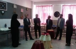 بازدید معاون هماهنگی امور زائرین استاندار قم از محصولات هنری دانشجویان آموزشکده فنی و حرفه ای. 4